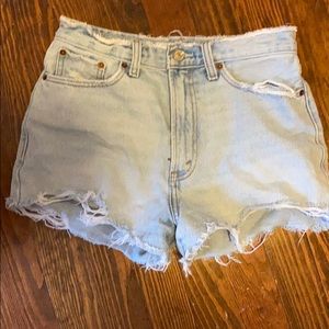 Abercrombie and Fitch Light-wash Jean Shorts
